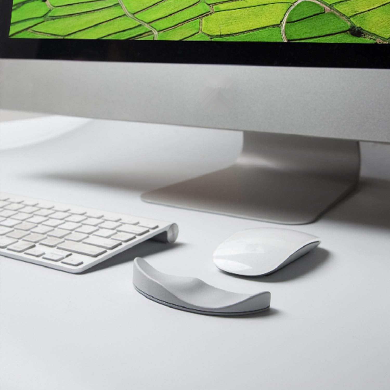 Gliding Silicone Mouse Wrist Rest - Left & Right-Hand Ergonomic Wrist Support Pad for Pain-Free Typing & Gaming