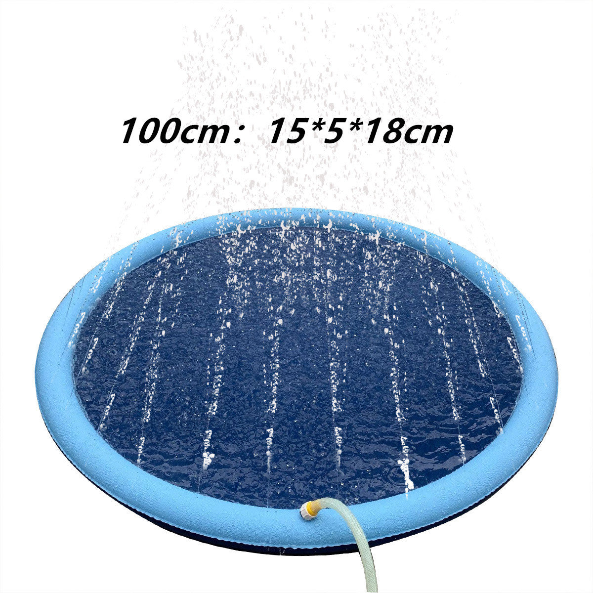 Backyard Water Play Mat - Summer Splash Pad for Kids & Pets with Anti-Slip Surface