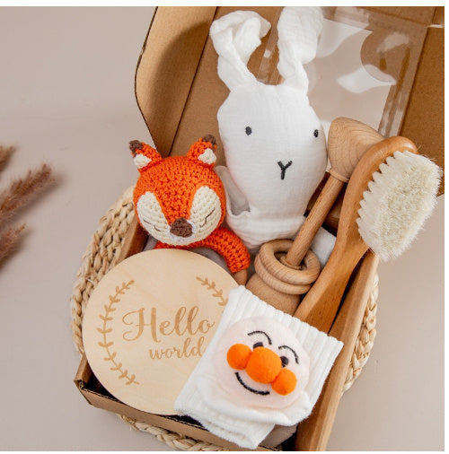 Baby Teether Set for Newborns - Cute & Safe Chewing Toys for Sore Gums - Perfect Shower Gift for Boys & Girls