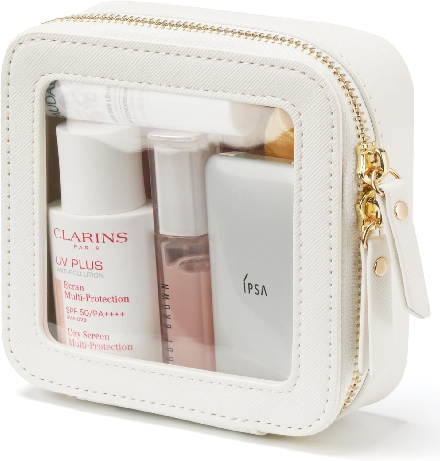 Mini Clear Makeup Bag – Small Waterproof Organizer for Cosmetics & Toiletries PU Material