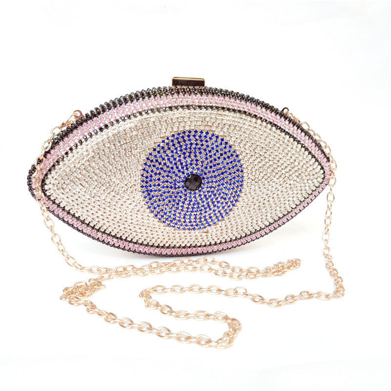 Luxury Crystal Evening Clutch – Sparkly Handbag with Chain Strap for Weddings, Proms & Special Events