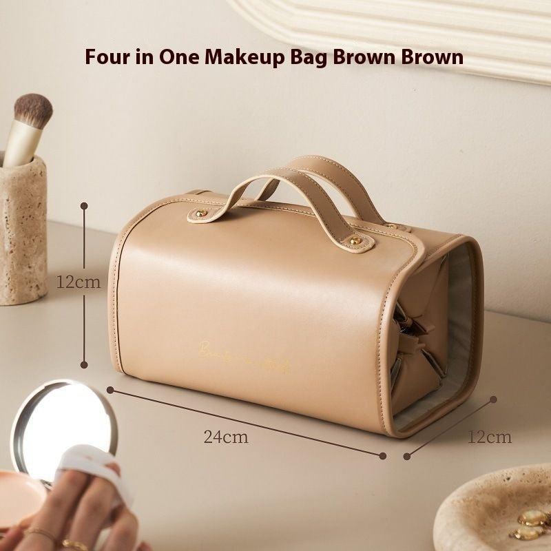 Large Folding Cosmetic Bag – Waterproof Travel Organizer for Makeup & Toiletries Portable & Spacious