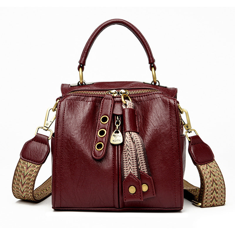 Multi-Compartment Shoulder Bag – Spacious PU Messenger Bag for Women (6 Colors, Lightweight & Stylish)