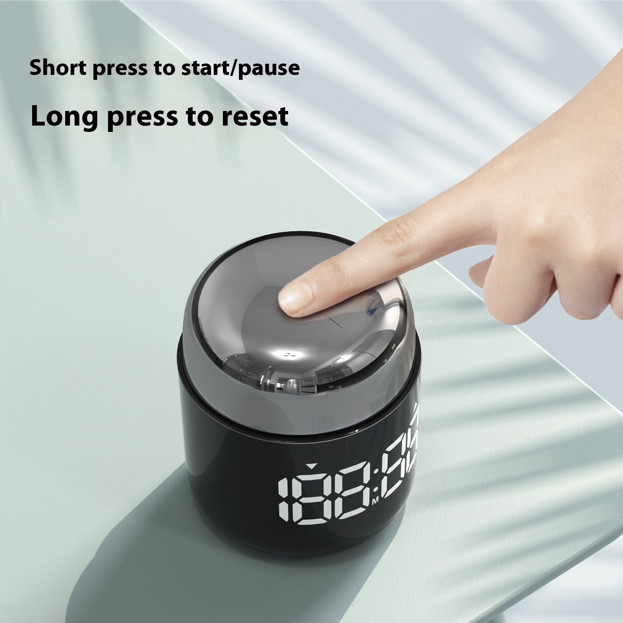 Creative LED Timer Twist-to-Set Countdown with Adjustable Volume & Brightness
