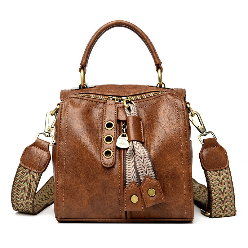 Multi-Compartment Shoulder Bag – Spacious PU Messenger Bag for Women (6 Colors, Lightweight & Stylish)