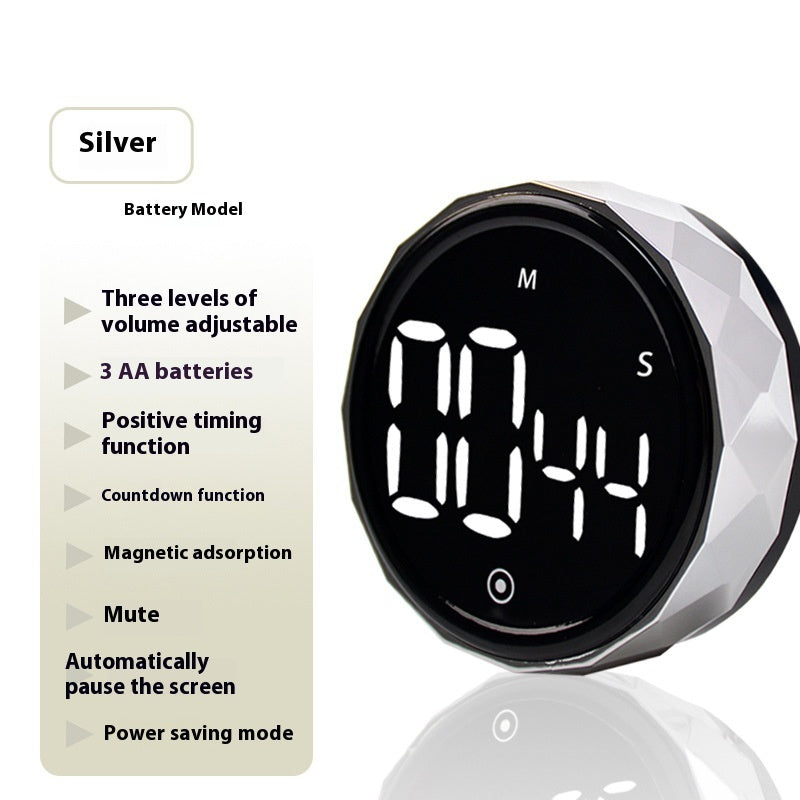 Simple Twist Timer Magnetic Digital Kitchen Timer with Loud Alarm for Cooking, Baking & Study