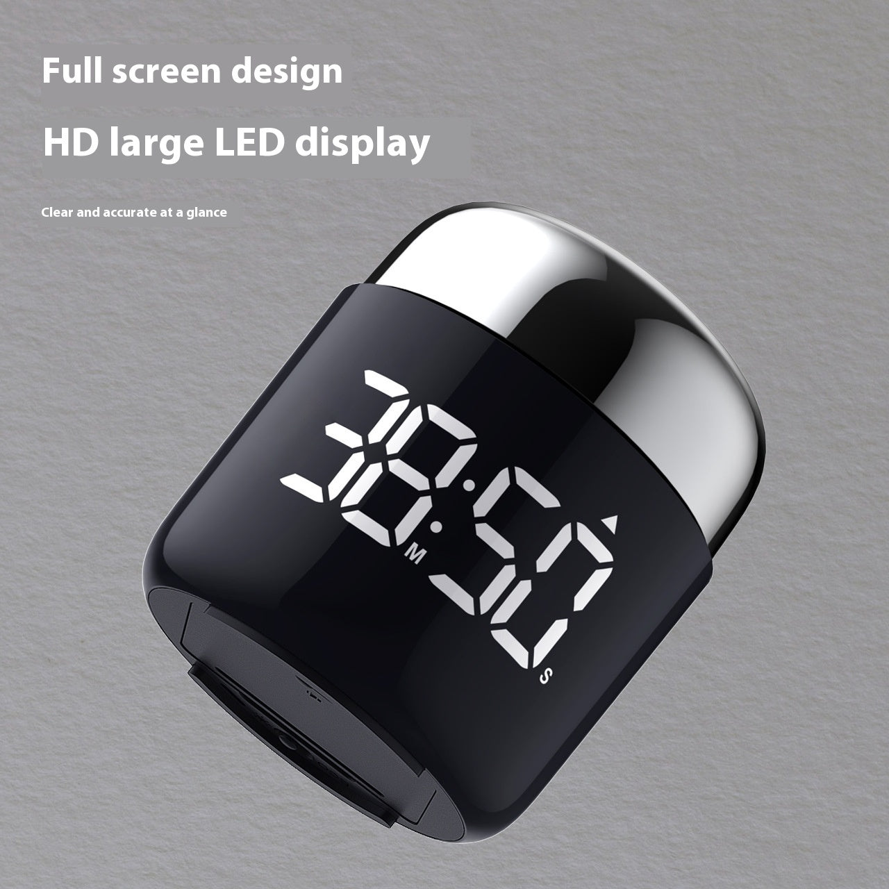 Creative LED Timer Twist-to-Set Countdown with Adjustable Volume & Brightness