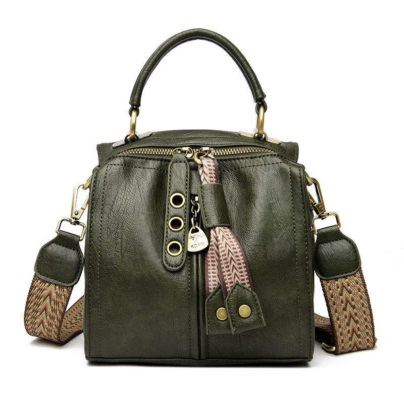 Multi-Compartment Shoulder Bag – Spacious PU Messenger Bag for Women (6 Colors, Lightweight & Stylish)