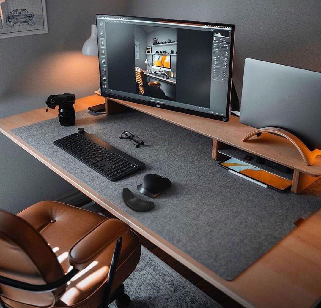 Gliding Silicone Mouse Wrist Rest - Left & Right-Hand Ergonomic Wrist Support Pad for Pain-Free Typing & Gaming